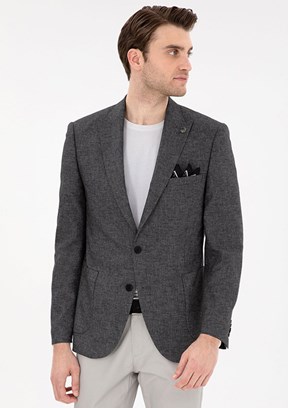 PİERRE CARDİN Antrasit Erkek Slim Ceket