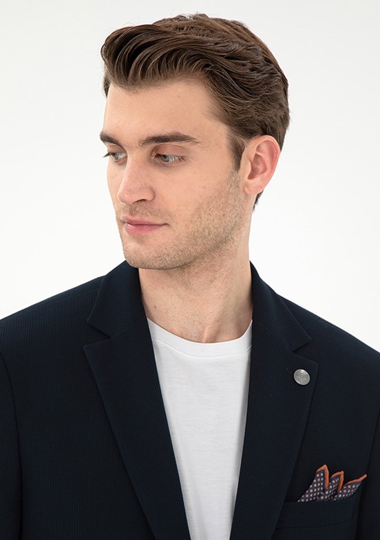 PİERRE CARDİN Lacivert Erkek Slim Ceket