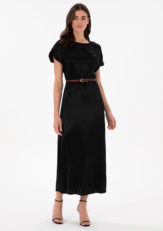PIERRE CARDIN Siyah Kadın Comfort Elbise