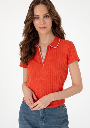 PIERRE CARDIN Kırmızı Kadın Slim T-shirt