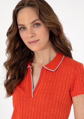 PIERRE CARDIN Kırmızı Kadın Slim T-shirt