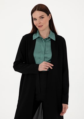 PIERRE CARDIN Siyah Kadın Triko Hırka