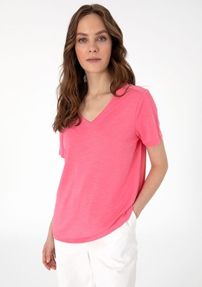 PIERRE CARDIN Pembe Kadın Regular T-Shirt