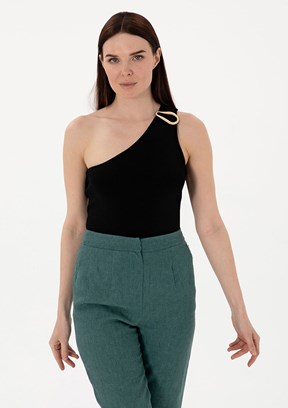 PIERRE CARDIN Siyah Kadın Slim Kazak