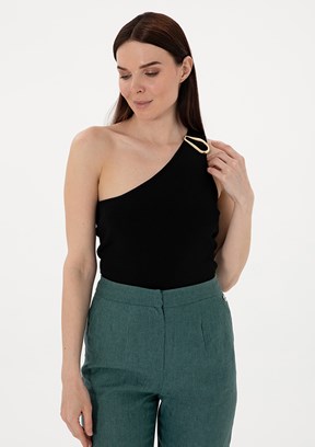 PIERRE CARDIN Siyah Kadın Slim Kazak