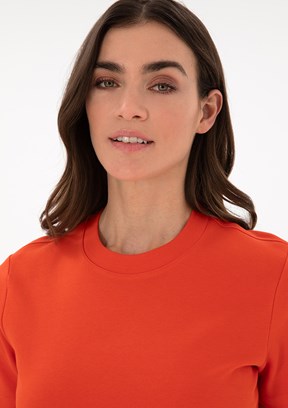 PIERRE CARDIN Kırmızı Kadın Bisiklet Yaka T-shirt