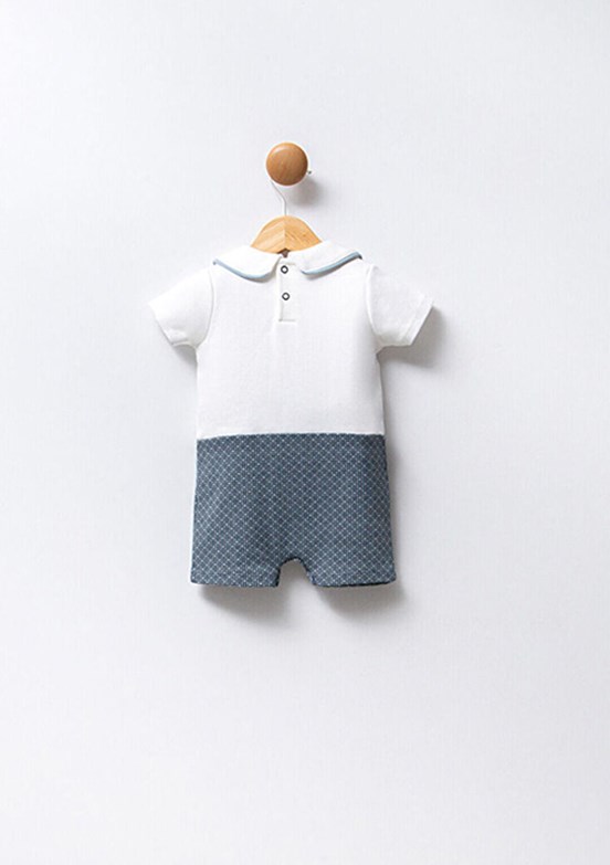 US POLO ASSN Beyaz Erkek Bebek Tulum Elbise
