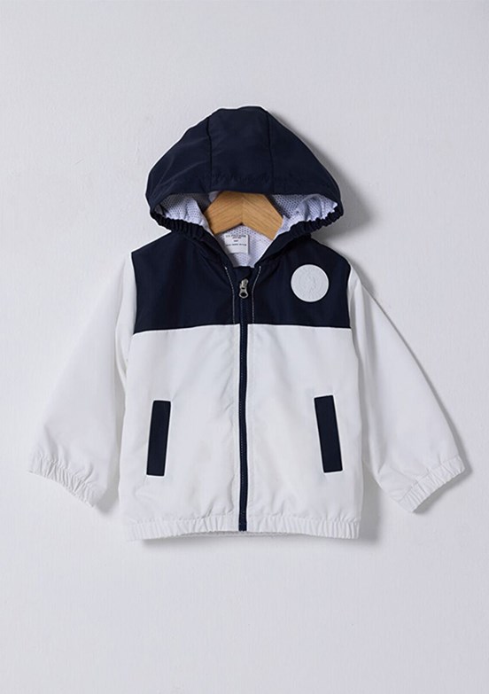 US POLO ASSN Lacivert Erkek Bebek Yağmurluk Mont
