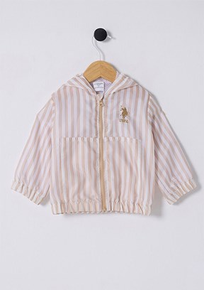 US POLO ASSN Bej Erkek Bebek Yağmurluk Mont