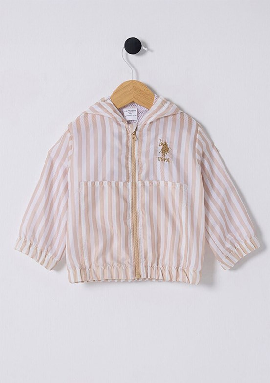 US POLO ASSN Bej Erkek Bebek Yağmurluk Mont