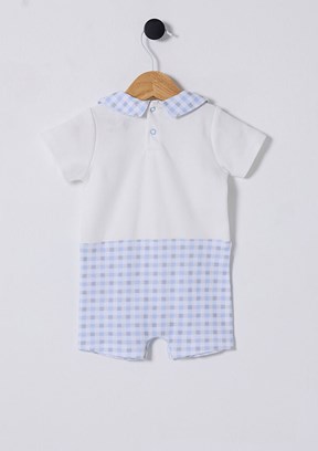 US POLO ASSN Beyaz Erkek Bebek Tulum Elbise