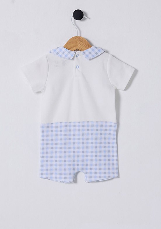 US POLO ASSN Beyaz Erkek Bebek Tulum Elbise