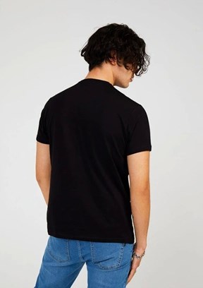 THE CROW Ride - TC7121 Erkek Siyah Baskılı T-Shirt