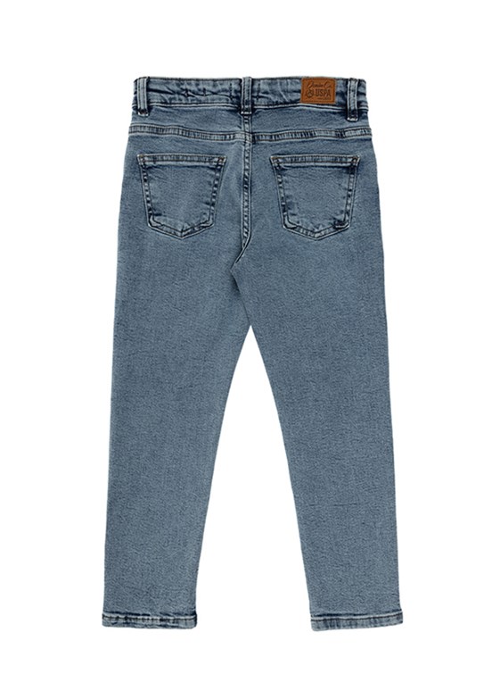 US POLO ASSN Mavi Erkek Çocuk Slim Jean Pantolon