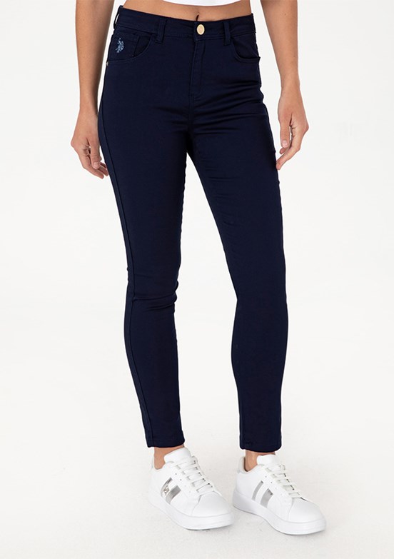 US POLO ASSN Lacivert Kadın Oversize Pantolon