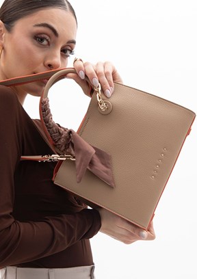 SISLEY Camel Kadın El Çantası