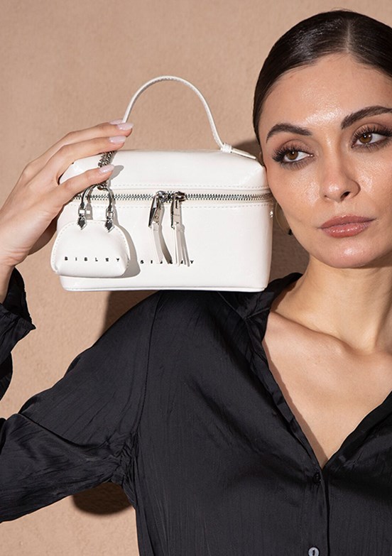 SISLEY Beyaz Kadın El Çantası