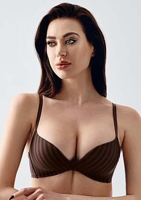 NEW BRA Kahverengi Kadın Desteksiz Sütyen