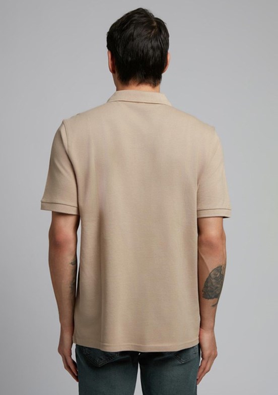 LEE COOPER Twins Bej Erkek Polo Yaka T-shirt