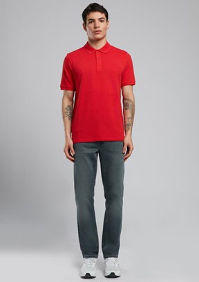 LEE COOPER Twins Kırmızı Erkek Polo Yaka T-shirt