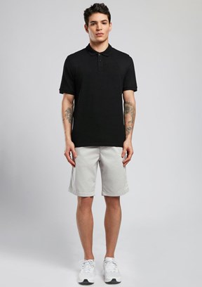 LEE COOPER Twins Siyah Erkek Polo Yaka T-shirt