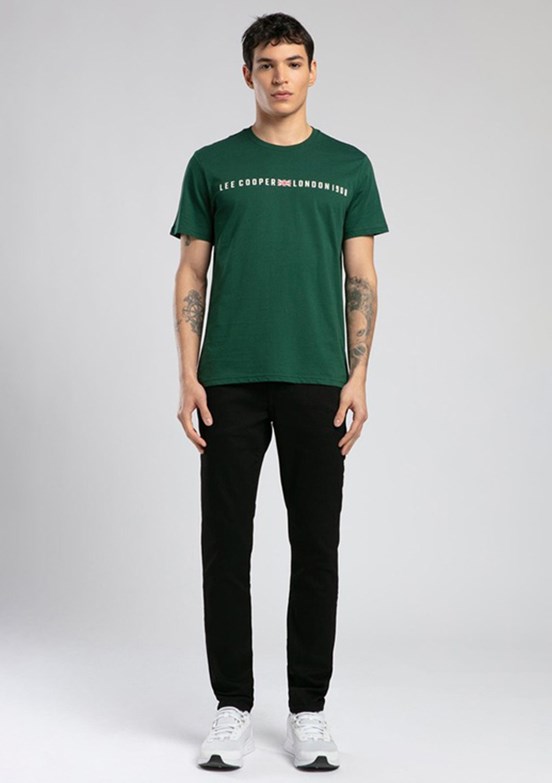 LEE COOPER Stew Zümrüt Erkek O Yaka T-shirt