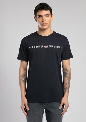 LEE COOPER Stew Lacivert Erkek O Yaka T-shirt