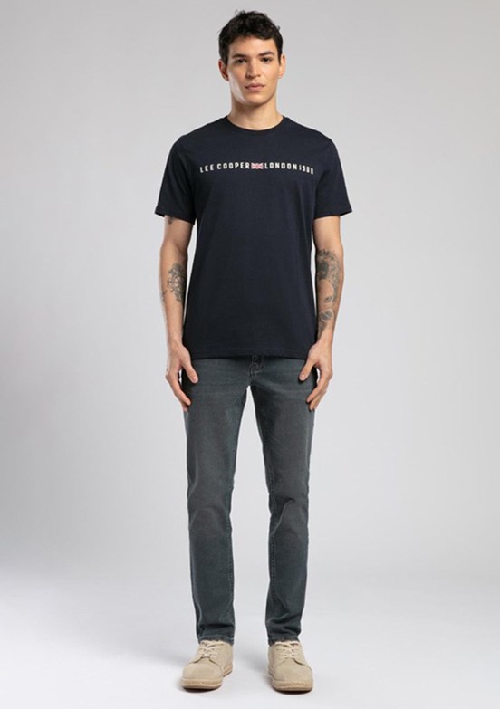 LEE COOPER Stew Lacivert Erkek O Yaka T-shirt