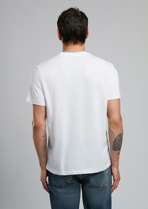 LEE COOPER Bart Beyaz Erkek O Yaka T-shirt