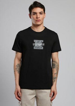 LEE COOPER Bart Siyah Erkek O Yaka T-shirt