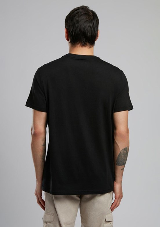 LEE COOPER Bart Siyah Erkek O Yaka T-shirt