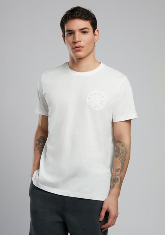 LEE COOPER Codrin Ekru Erkek O Yaka T-shirt