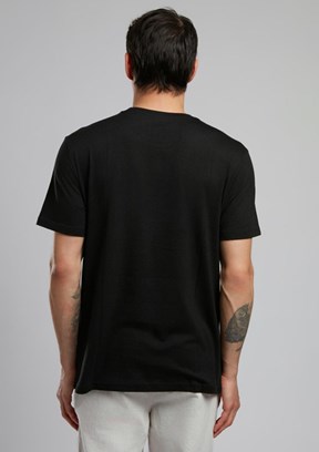 LEE COOPER Capela Siyah Erkek O Yaka T-shirt