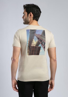 LEE COOPER Rinaldo Bej Erkek O Yaka T-shirt