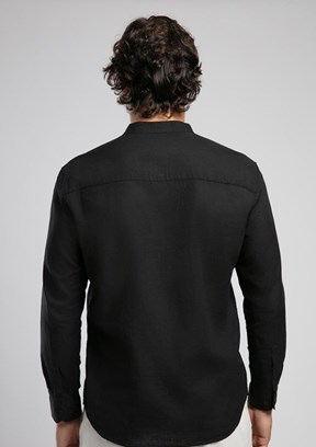 LEE COOPER Julsa Siyah Erkek Uzun Kol Dokuma Gömlek