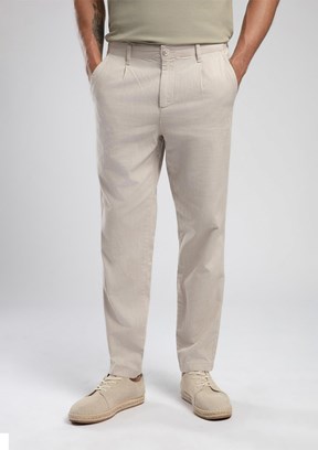 LEE COOPER Zarse Bej Erkek Dokuma Pantolon