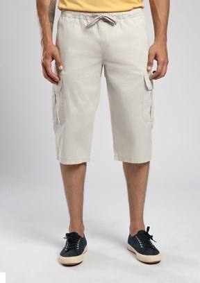 LEE COOPER Jogger Cargo Long Haki Erkek Dokuma Bermuda