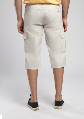 LEE COOPER Jogger Cargo Long Haki Erkek Dokuma Bermuda