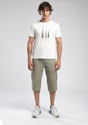LEE COOPER Jogger Cargo Long  Taş Rengi Erkek Dokuma Bermuda