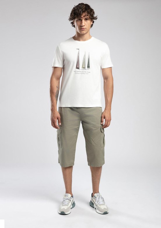 LEE COOPER Jogger Cargo Long  Taş Rengi Erkek Dokuma Bermuda