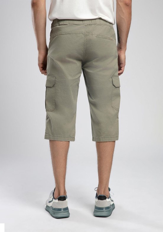 LEE COOPER Jogger Cargo Long  Taş Rengi Erkek Dokuma Bermuda