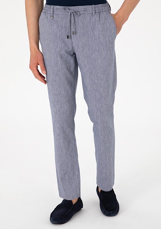 PİERRE CARDİN Mavi Erkek Slim Pantolon