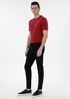 PİERRE CARDİN Siyah Erkek Normal Bel Pantolon