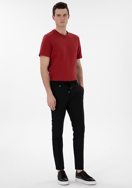 PİERRE CARDİN Siyah Erkek Normal Bel Pantolon