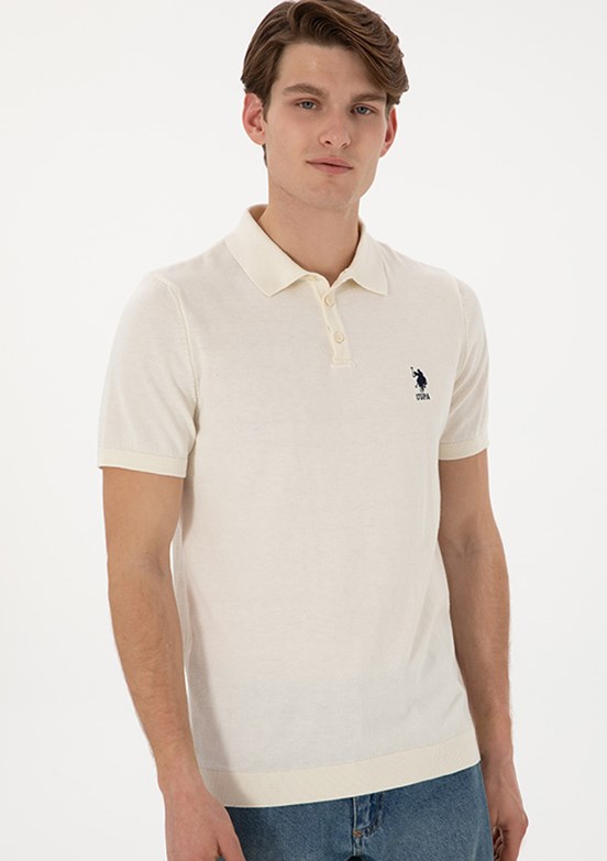US POLO ASSN Beyaz Erkek Regular Kazak