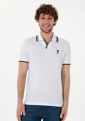 US POLO ASSN Beyaz Erkek Slim T-Shirt