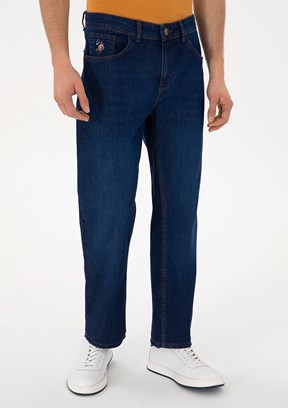 US POLO ASSN Mavi Erkek Straight Jean Pantolon