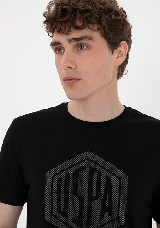 US POLO ASSN Siyah Erkek Regular T-Shirt