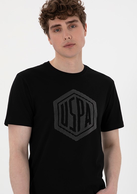 US POLO ASSN Siyah Erkek Regular T-Shirt