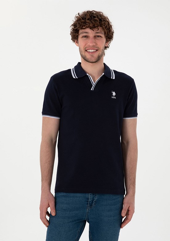 US POLO ASSN Lacivert Erkek Slim T-Shirt